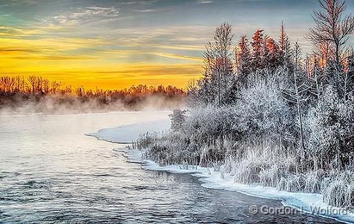 Frosty Shoreline At Sunrise_P1010566-8.jpg - Photographed along the Rideau Canal Waterway at Kilmarnock, Ontario, Canada.